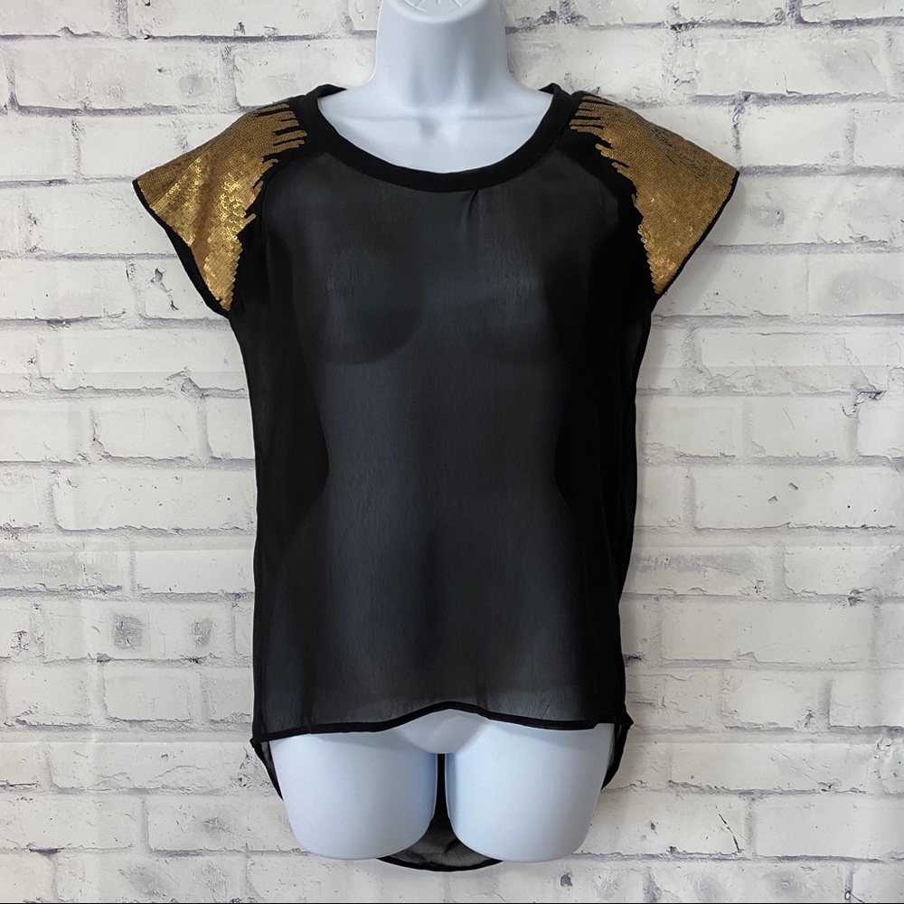Sheer High-Low Top